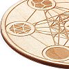 Wooden Carved Cup Mats DIY-B060-04D-3