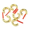 Brass Stud Earrings EJEW-F244-02G-3