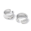Rack Plating Brass Cuff Ring EJEW-C081-11P-2