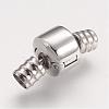 Tarnish Resistant 304 Stainless Steel European Clasps with Cord Ends STAS-F083-12P-1