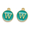 Golden Plated Alloy Enamel Charms ENAM-Q437-15W-1