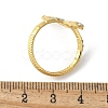 304 Stainless Steel Micro Pave Clear Cubic Zirconia Cuff Rings LS-RJEW-S621-07G-3