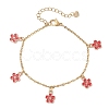 Alloy Enamel Charm Bracelets BJEW-JB13169-02-2