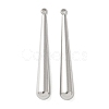 304 Stainless Steel Pendants STAS-U037-21P-1