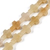 Natural Topaz Jade Beads Strands G-I369-A10-01-1