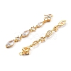 Brass Micro Pave Cubic Zirconia Big Pendants KK-F901-01A-G-2