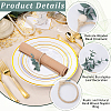 6Pcs PVC Leaf Napkin Rings AJEW-GF0011-03A-5