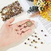 120Pcs 4 Colors Tibetan Style Alloy Beads FIND-PH0028-84-3