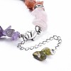 Chip Natural & Synthetic Mixed Stone Bracelets BJEW-JB04394-3