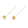 Brass Flower Head Pins FIND-B009-04G-1