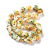 Handmade Lampwork Beads Strands LAMP-Q036-08C-2
