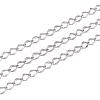 Tarnish Resistant 304 Stainless Steel Curb Chains CHS-L001-56-0.3mm-1