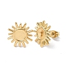 Ion Plating(IP) 304 Stainless Steel Stud Earring Findings STAS-F286-04G-1
