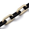 Handmade Spray Painted CCB Plastic Cable Chains AJEW-JB00728-01-2