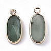 Natural Green Aventurine Pendants G-N326-45E-2
