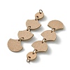 Flat Round & Fan Poplar Wood Big Pendants WOOD-G019-03A-2