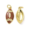 Rack Plating Brass Micro Pave Cubic Zirconia Pendants KK-C008-28G-1