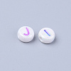 Opaque White Acrylic Beads X-MACR-S273-46-3