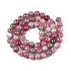 Dyed Natural White Jade Beads Strands G-T138-6mm-210-12-2