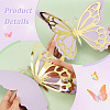 3D Hollow Double Layer Paper Butterfly AJEW-WH0505-15-4