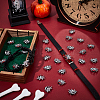 32Pcs 2 Colors Alloy Rhinestone Slide Charms FIND-SC0010-38-4