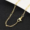 Brass Figaro Chains Necklace for Women NJEW-P265-28G-1