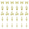 40Pcs 5 Style Alloy Pendants FIND-DC0003-17-1