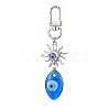 Evil Eye Lampwork Pendant Decorations HJEW-JM01997-05-1