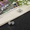Rack Plating Brass Magnetic Clasps with Loops KK-F801-02A-P-6