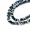 Electroplate Opaque Glass Beads Strands LS-EGLA-Q139-01A-C17-3