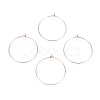 Ion Plating(IP) 316L Surgical Stainless Steel Hoop Earring Findings X-STAS-D164-01RG-1