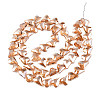 Electroplate Transparent Glass Beads Strands EGLA-N002-44-05-2
