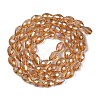 Transparent Electroplate Glass Beads Strands EGLA-N013-T10mm-B21-2