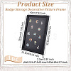 Wood & Plastic Rectangle Photo Frame Stand DJEW-WH0072-13A-01-2