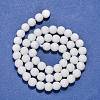 Synthetic White Agate Beads Strands X-G-D419-6mm-01-5