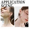 20Pcs 10 Styles Walnut Wood Stud Earring Findings FIND-BBC0001-46-5