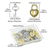 80Pcs 8 Style DIY Alloy Pendants FIND-FS0001-66-5