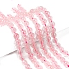 Natural Rose Quartz Beads Strands G-C076-8mm-3-4