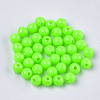 Opaque Plastic Beads X-KY-T005-6mm-609-1