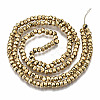 Electroplate Non-magnetic Synthetic Hematite Beads Strands G-T114-44G-2