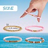 Synthetic Hematite & Polymer Clay Heishi Beads Stretch Bracelets Set BJEW-PH01487-01-2