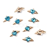 Zinc Alloy Rhinestone Pendants ALRI-TAC0003-24G-1
