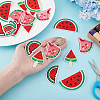 20Pcs 4 Styles Watermelon Nylon Computerized Embroidery Cloth Iron on/Sew on Patches DIY-HY0002-87-3