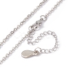 Sublimation Blank Aluminum Pendant Necklace NJEW-E020-02P-03-6