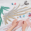 4Pcs 4 Colors Polyester Embroidery Ornament Accessories DIY-NB0008-29A-3