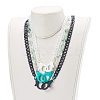 Personalized Acrylic Curb Chain Necklaces Sets NJEW-JN03431-8