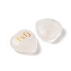 Natural Quartz Crystal Heart Engraving MBTI Figurines Statues for Home Office Desk Decorations X1-G-K353-05G-2