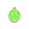 Alloy Enamel Pendants X-ENAM-S124-01A-06E-2