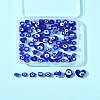 80Pcs 8 Styles Handmade Lampwork Evil Eye Beads LAMP-FS0001-38B-8