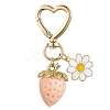 Acrylic Strawberry Pendant Decoration HJEW-SW00120-04-1